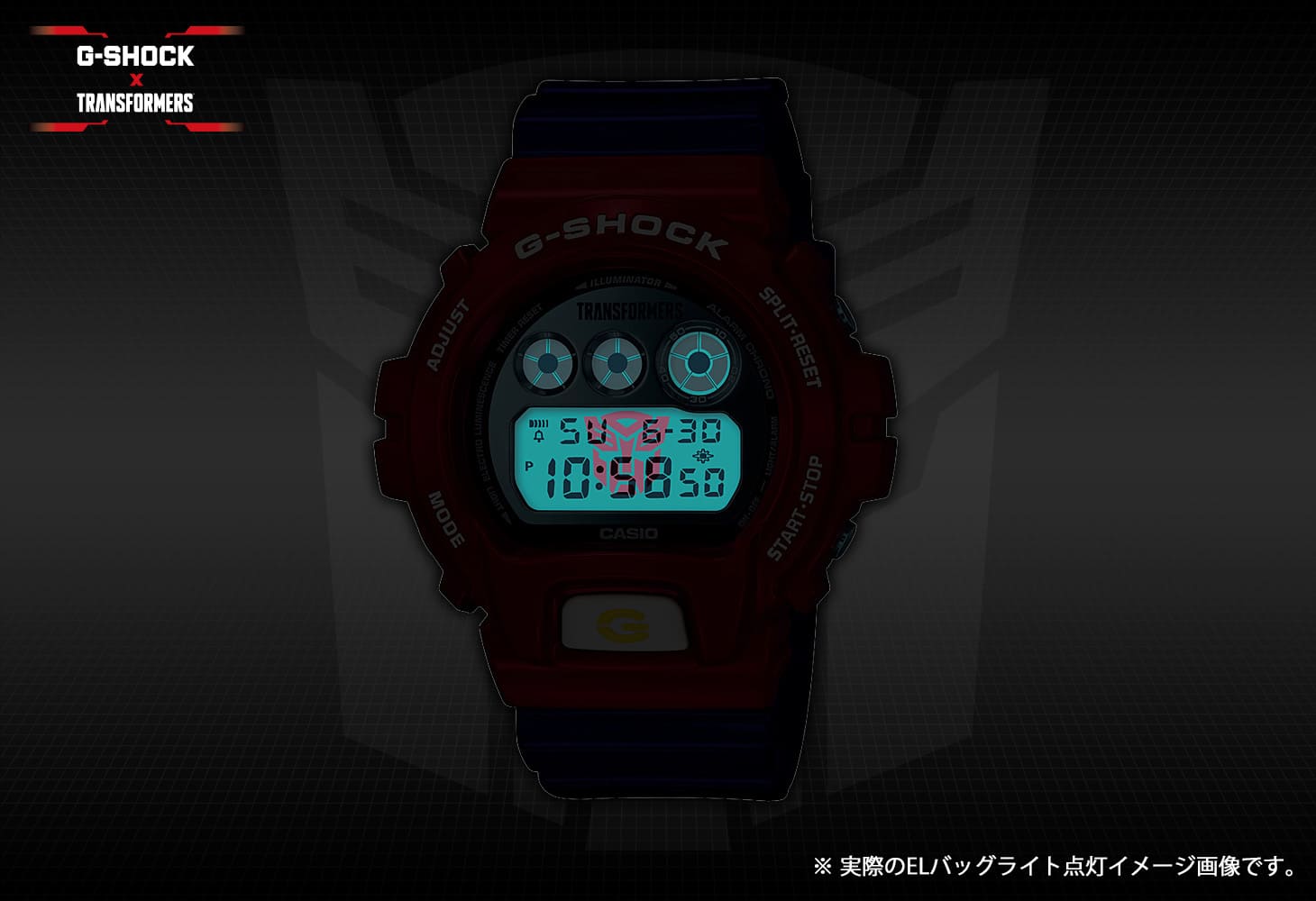 G-SHOCK × TRANSFORMERS マスターオプティマスプライムレゾナントモード（G-SHOCKセット）